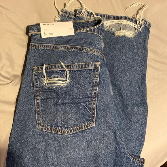 NWT AE Baggy Mom Jean - Picture 3 of 9